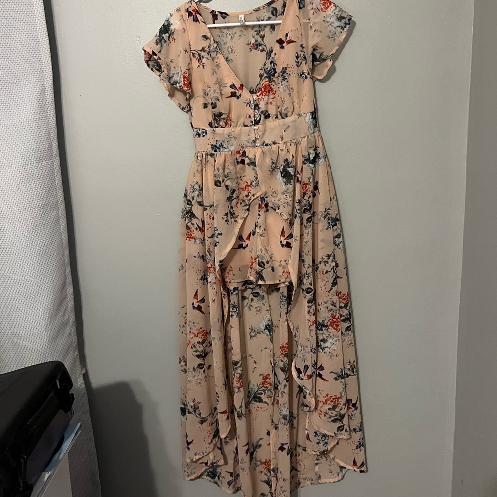 Hi-Low Floral Romper